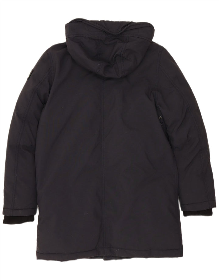 Cappotto imbottito con cappuccio da donna SCHOTT US 12 Large in poliestere nero