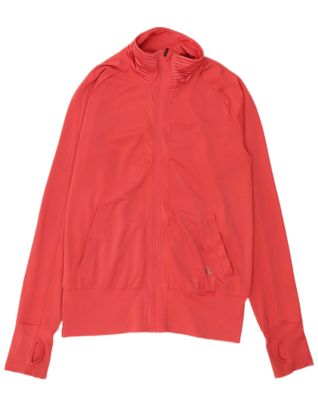 Giacca da tuta da donna Adidas UK 12/14 Poliestere rosa medio
