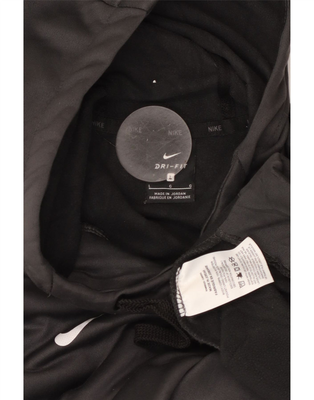 NIKE Felpa con cappuccio grafica da baseball da uomo, grande poliestere grigio