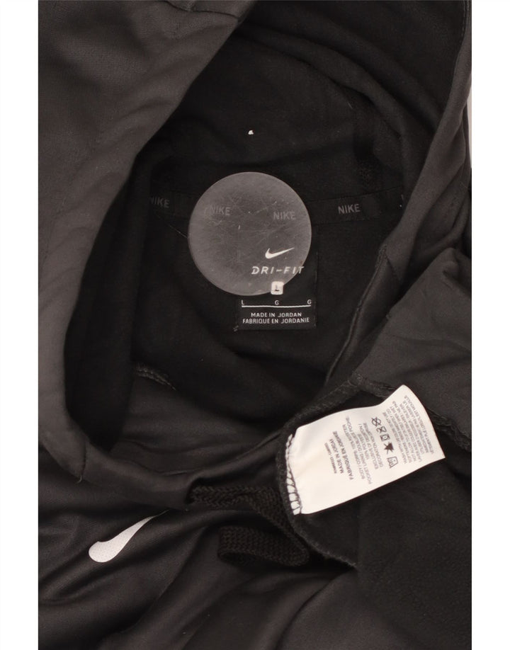 NIKE Felpa con cappuccio grafica da baseball da uomo, grande poliestere grigio