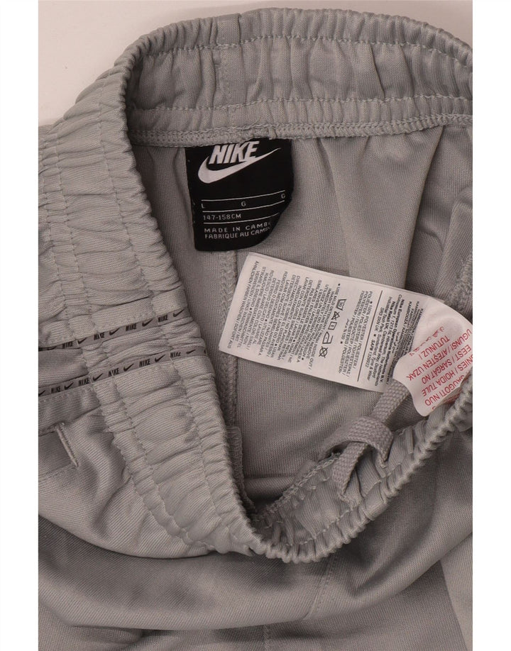 Pantaloncini sportivi Nike da ragazzo con grafica 12-13 anni, grande, in poliestere grigio