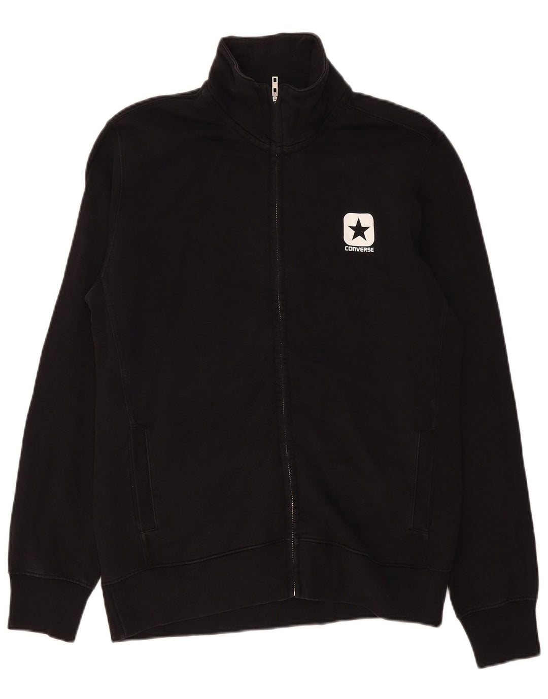 Giacca da ginnastica da uomo Converse XL in cotone nero