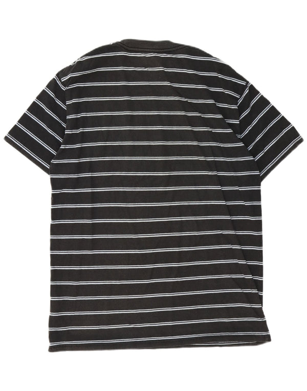 T-shirt grafica da uomo DC Heritage Fit, grande, in cotone a righe nere