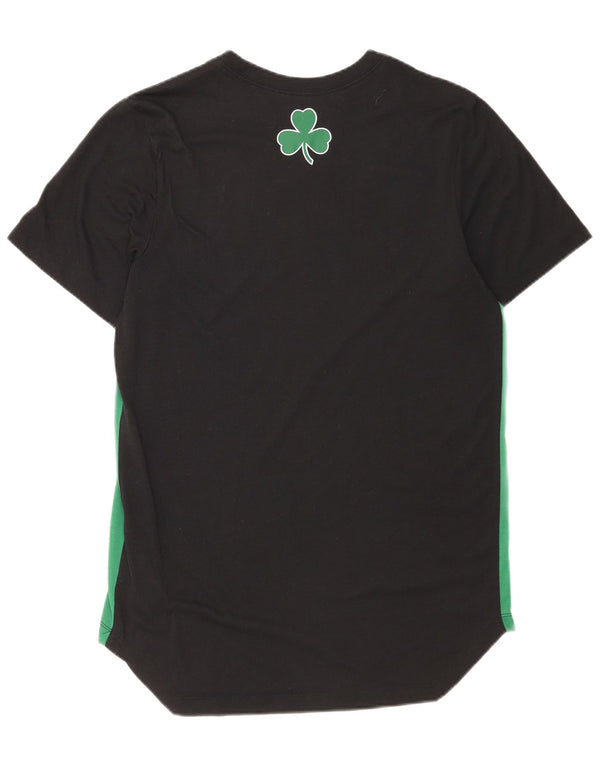 T-shirt grafica da uomo Nike Boston Celtics, top in poliestere nero medio