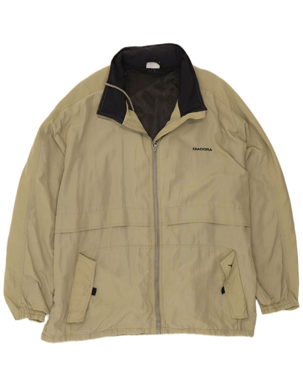 Giacca antipioggia da uomo Diadora UK 40 Large Beige Poliammide