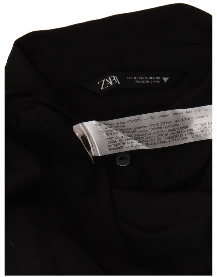 Abito a strati oversize da donna Zara UK 10 piccolo in viscosa nera