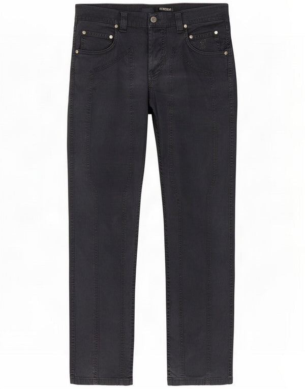 Jeckerson Mens Straight Casual Trousers W32 L29 Navy Blue