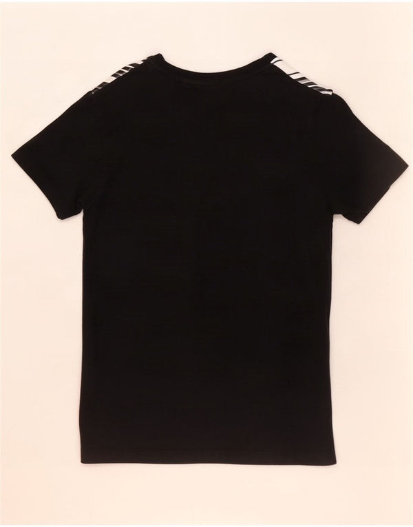Calvin Klein Jeans T-shirt grafica da uomo Top Small in cotone color block nero