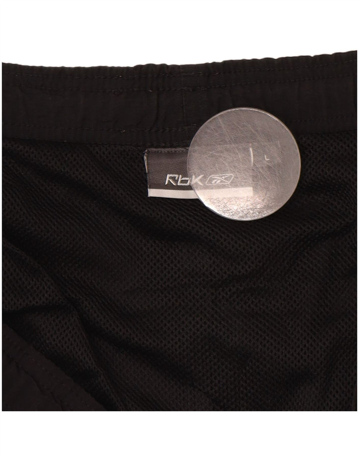 Pantaloncini da bagno Reebok da uomo grandi in nylon nero