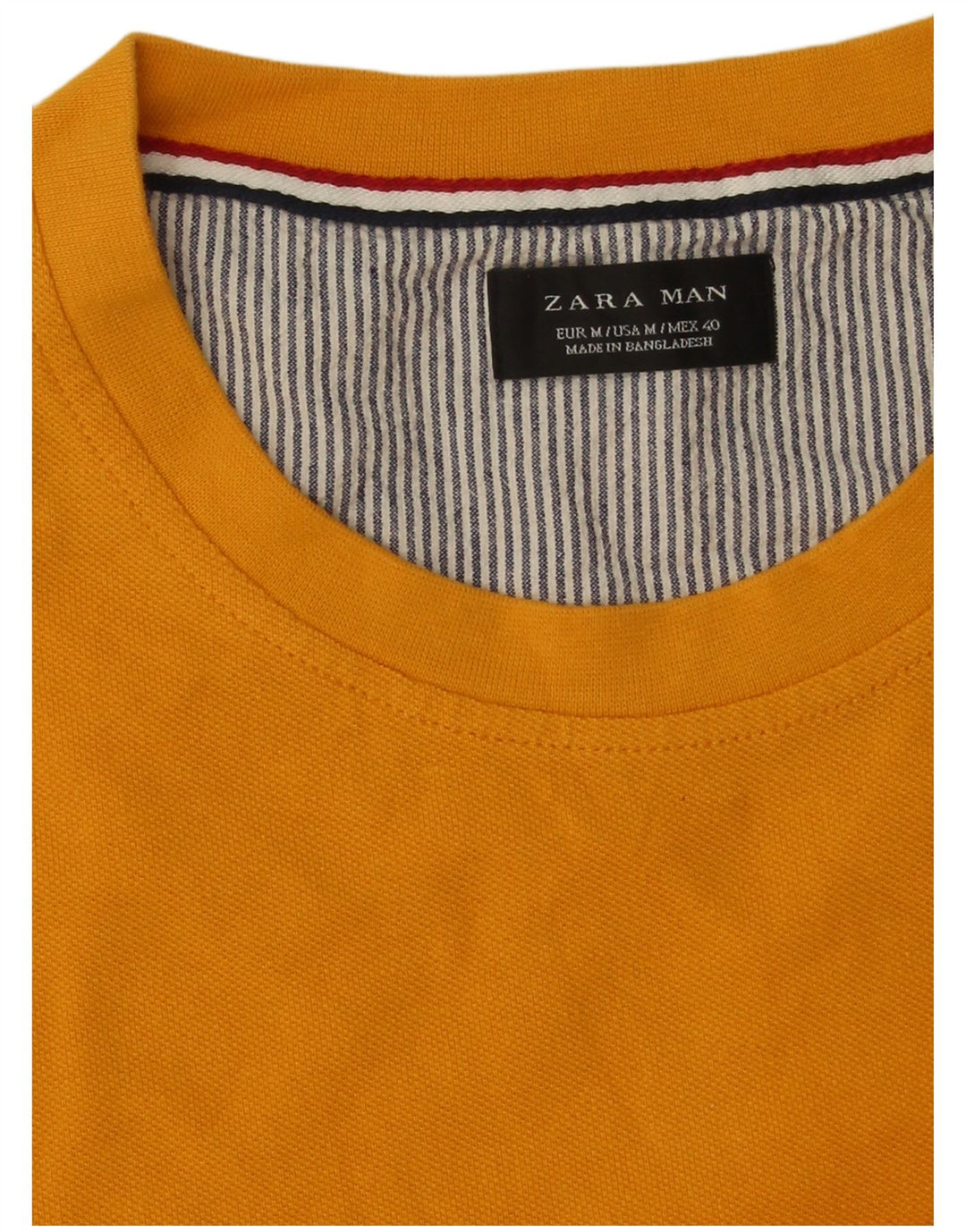 T-shirt Zara da uomo Top gialla media