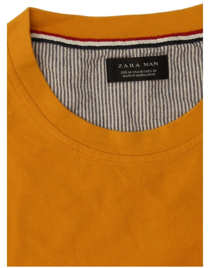 T-shirt Zara da uomo Top gialla media
