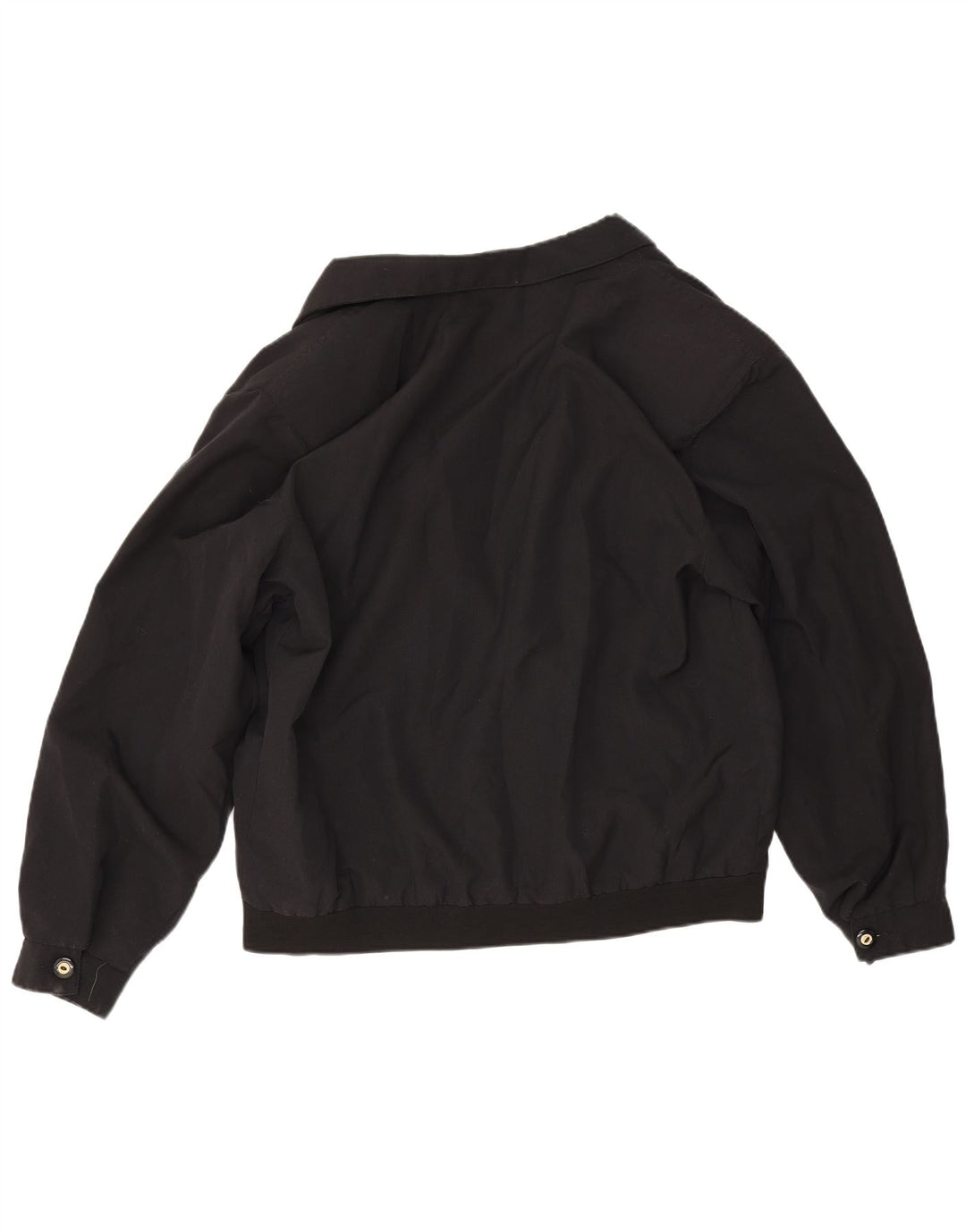 Bomber vintage da uomo grande in cotone nero