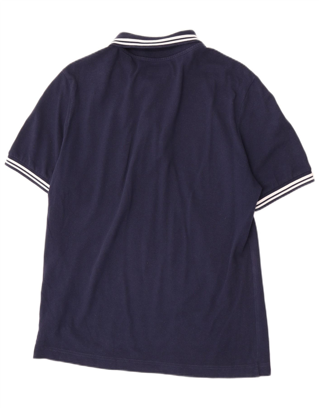 Polo Kappa Uomo Cotone Rigato Medio Blu Navy