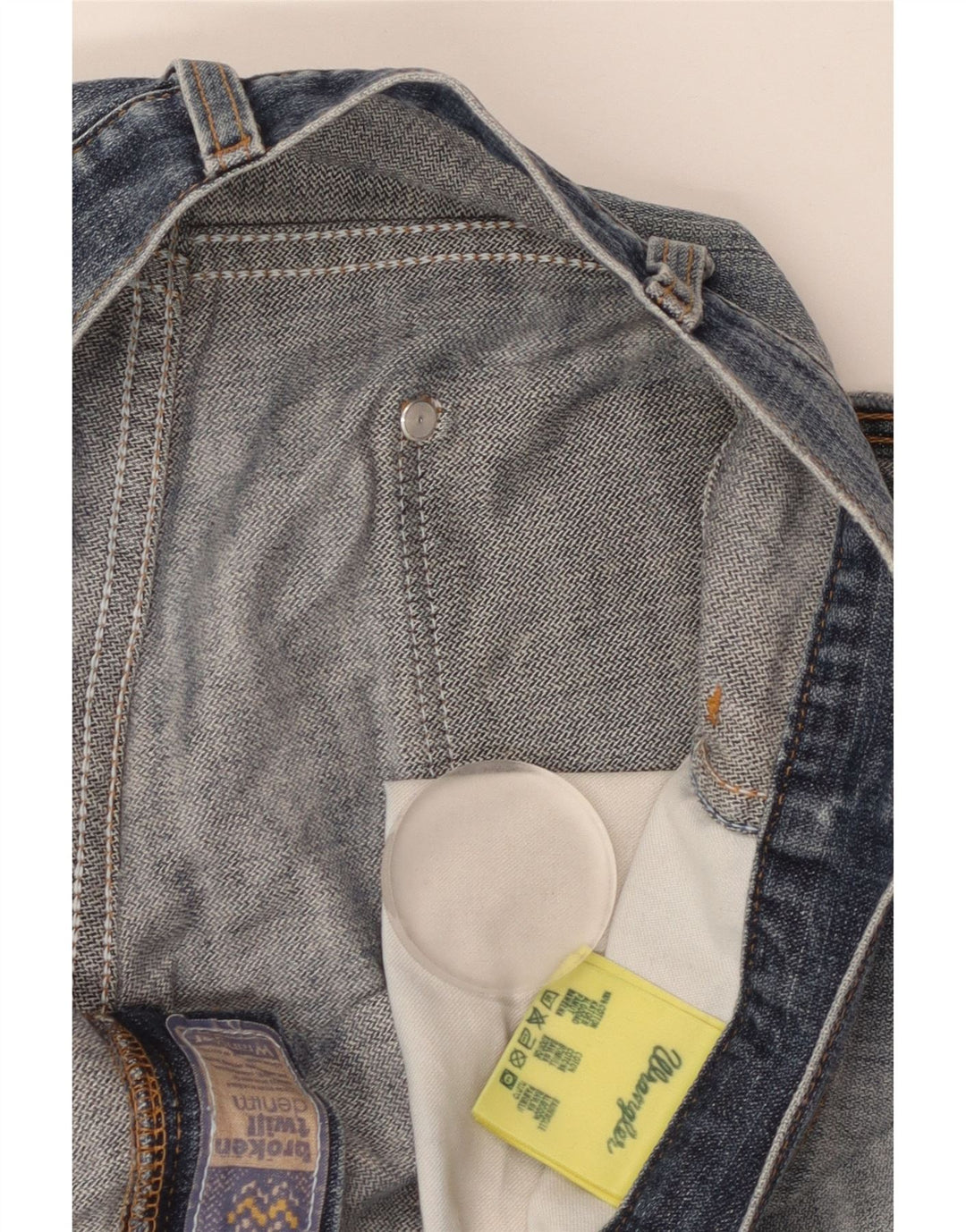 Jeans dritti da uomo Wrangler W36 L30 cotone blu
