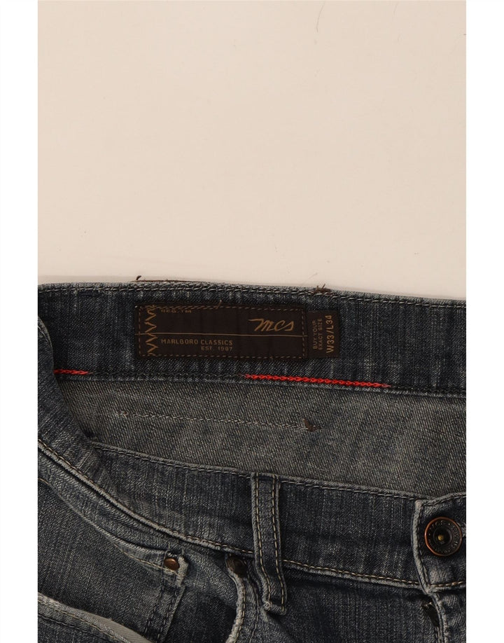 MARLBORO CLASSICS Mens Dawson Slim Jeans W33 L30 Navy Blue Cotton Vintage Marlboro Classics and Second-Hand Marlboro Classics from Messina Hembry 