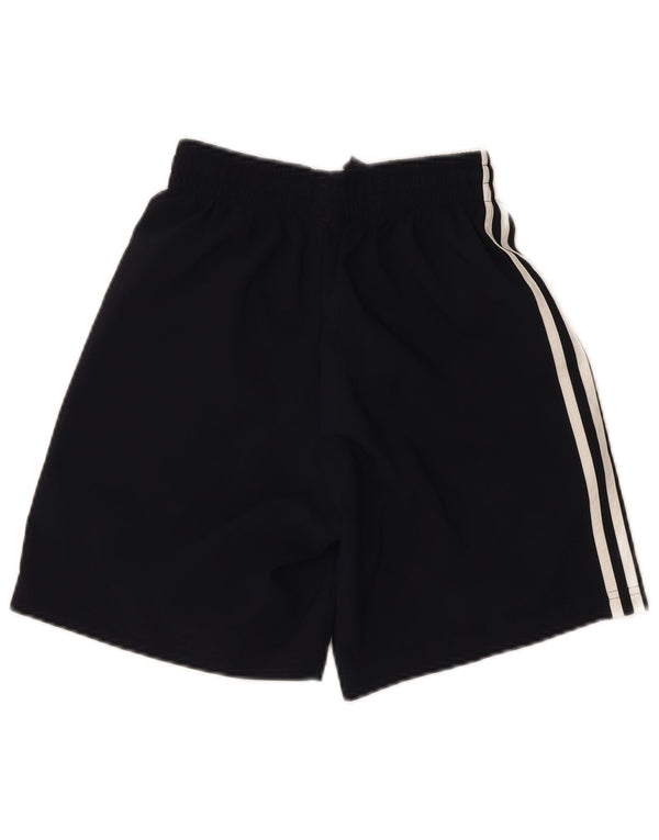 Pantaloncini sportivi Adidas da donna UK 4 XS blu navy poliestere
