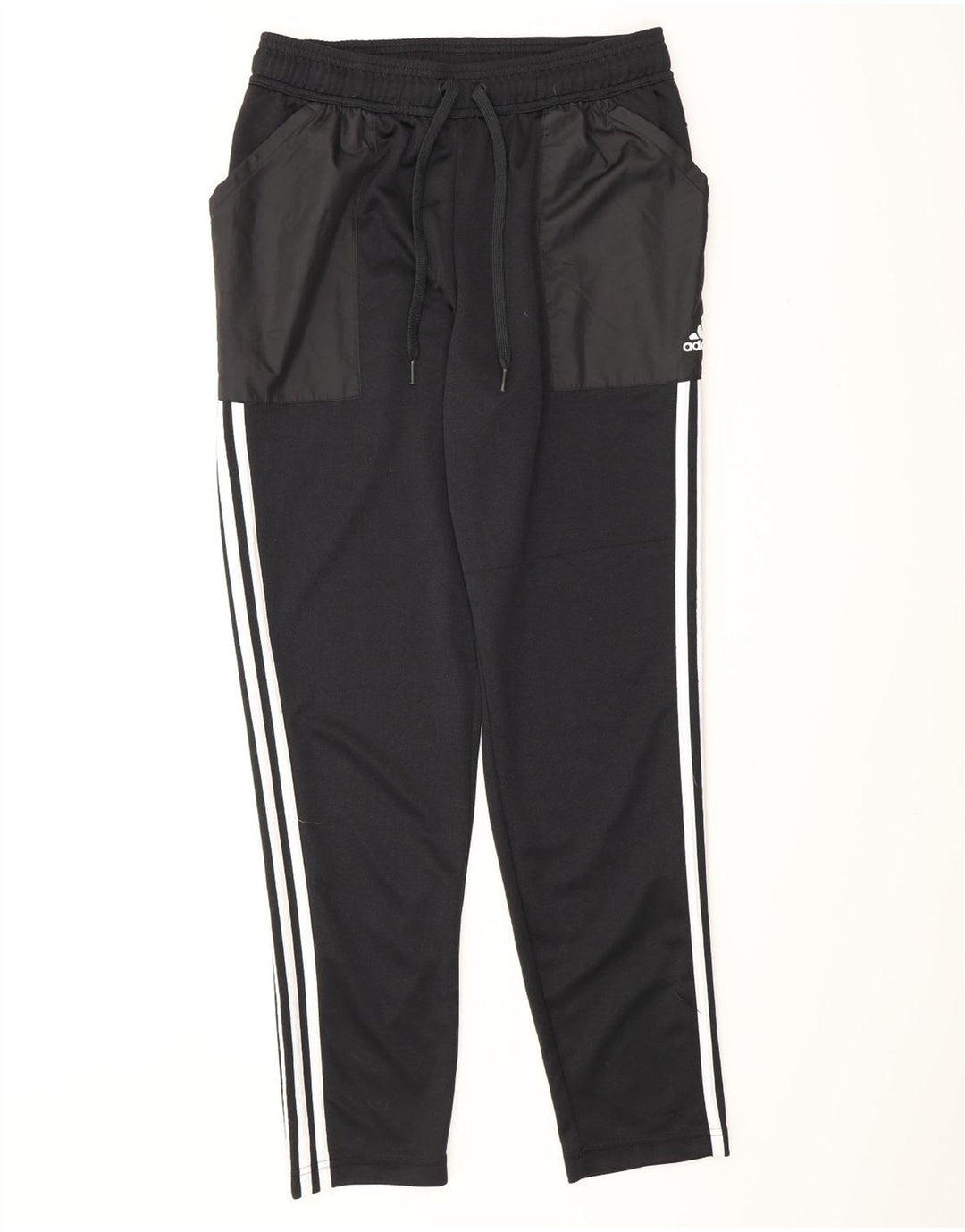 Pantaloni da tuta Adidas Aeroready da uomo in poliestere color block medio nero