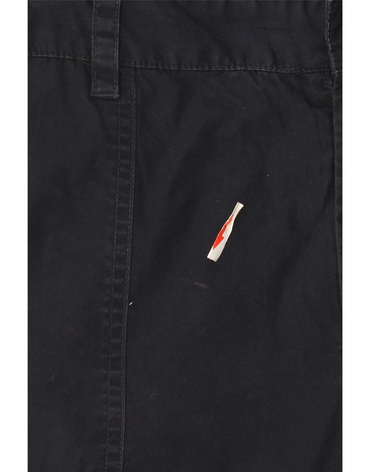 Pantaloni cargo capri dritti da donna Chaps US 8 medi W32 L21 blu navy