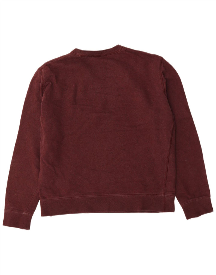 Felpa da donna Marks & Spencer Maglione UK 14 Cotone bordeaux medio