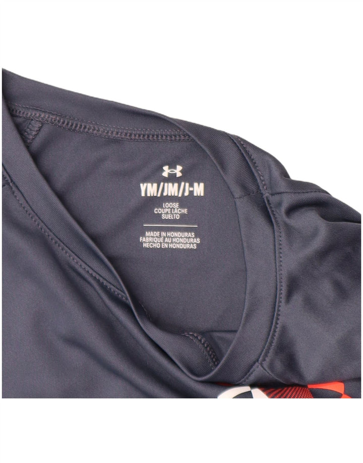 Maglietta con grafica ampia UNDER ARMOUR per ragazzi 9-10 anni Grigio medio