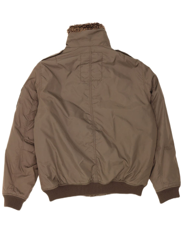 Giubbotto bomber militare da uomo Celio UK 42 XL nylon kaki