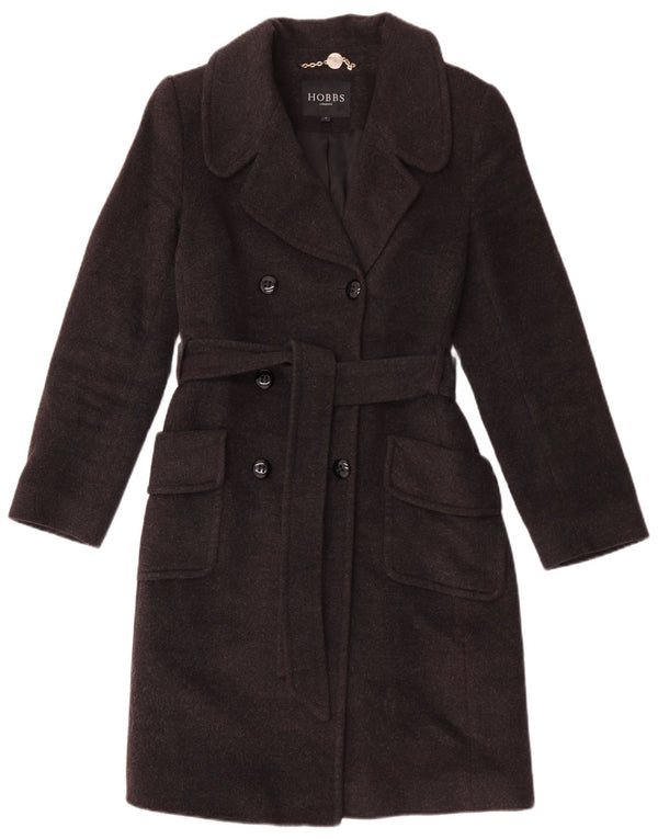 Cappotto doppiopetto da donna Hobbs UK 8 piccolo in lana grigia
