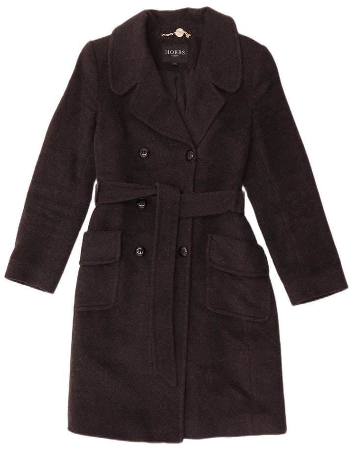 Cappotto doppiopetto da donna Hobbs UK 8 piccolo in lana grigia