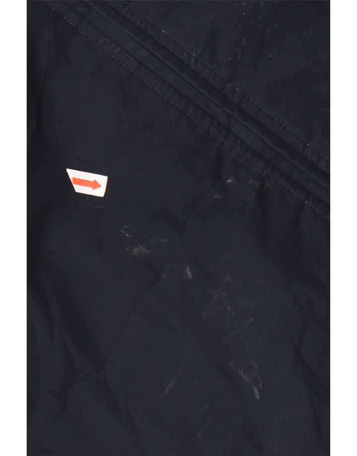 Giacca da ginnastica grafica da uomo Adidas grande in poliestere blu navy