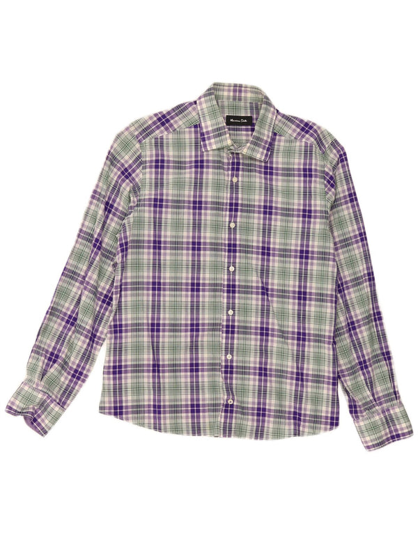 Massimo Dutti Mens Shirt Large Multicoloured Check
