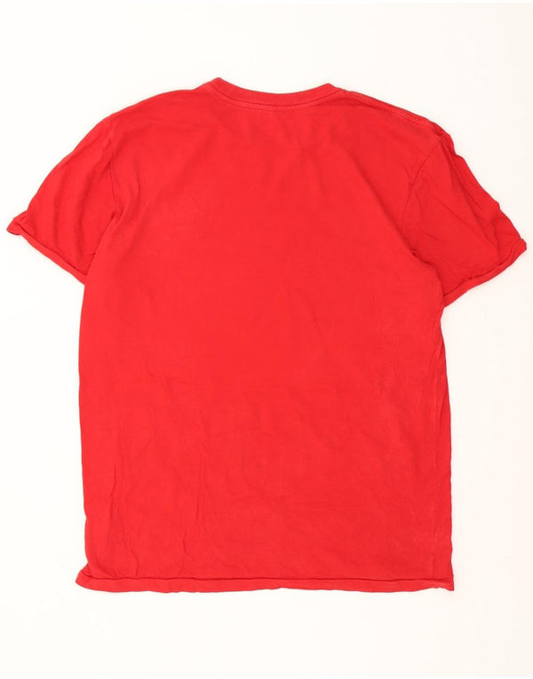 T-shirt da uomo Nike Top UK 42/44 grande rossa in cotone