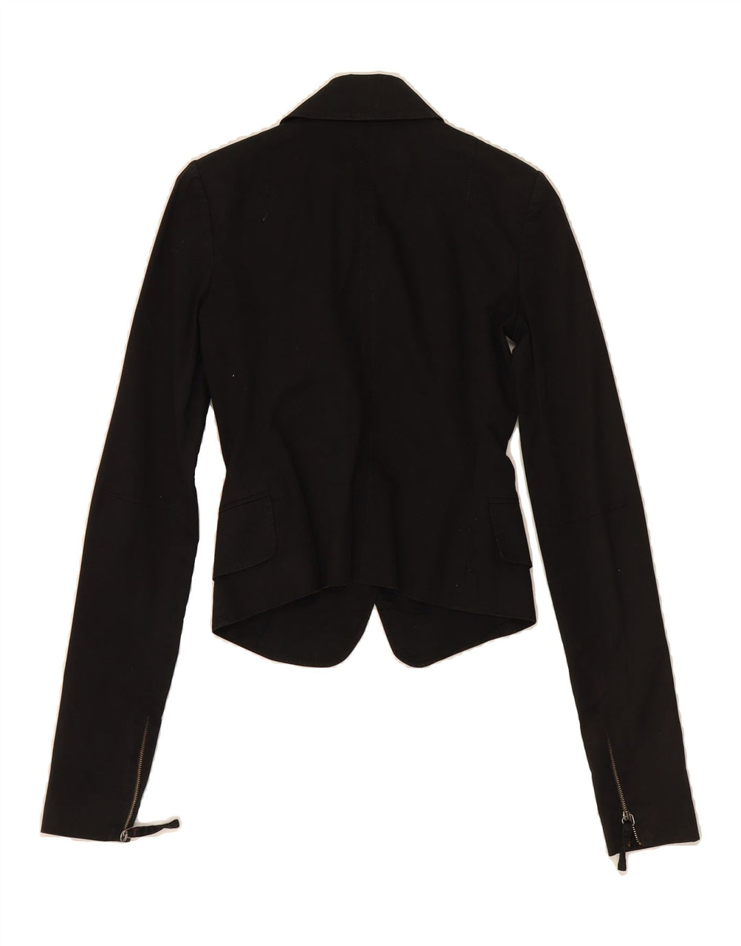 PATRIZIA PEPE Womens Crop Blazer Jacket IT 40 Small Black Vintage Patrizia Pepe and Second-Hand Patrizia Pepe from Messina Hembry 