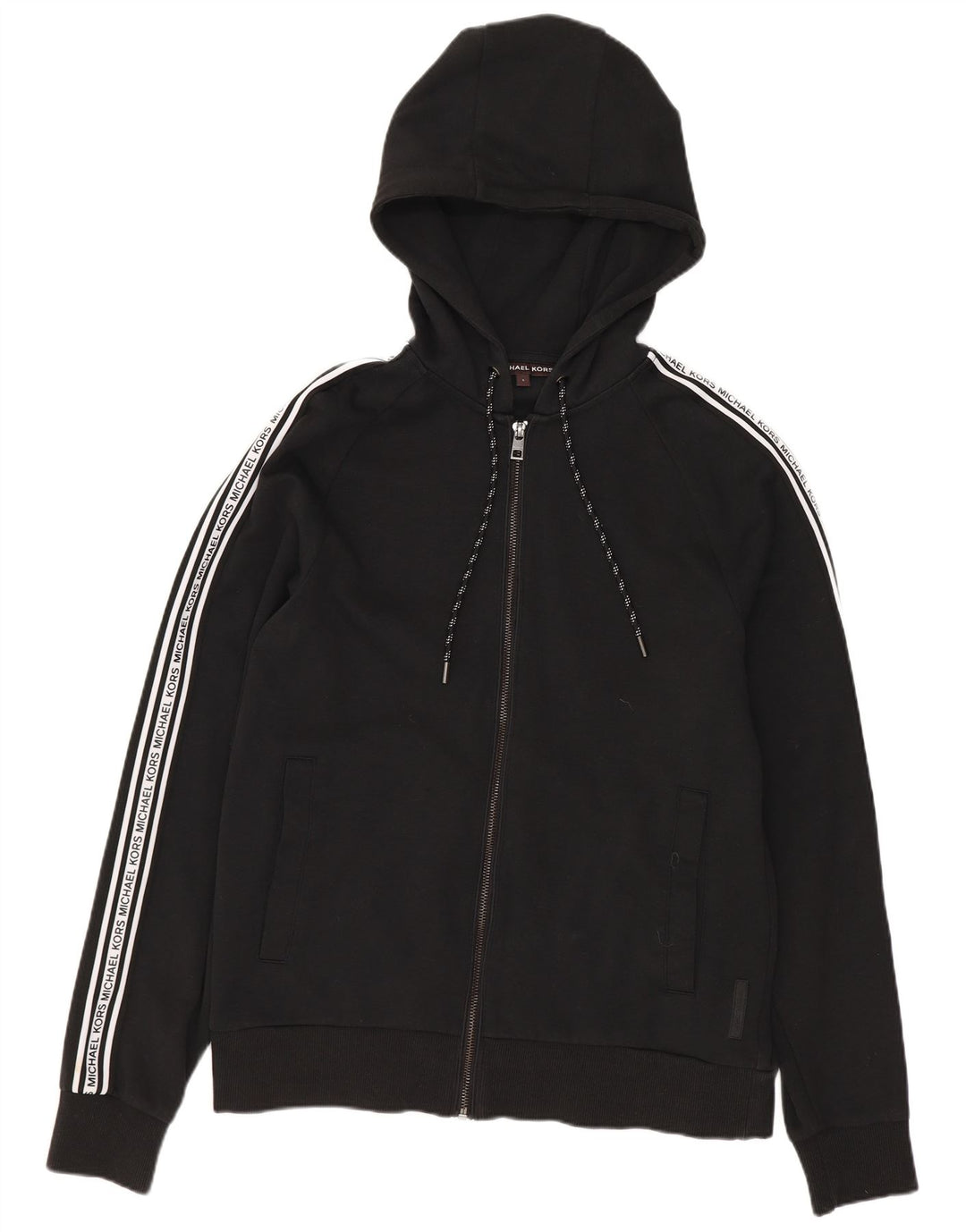 MICHAEL KORS Maglione con cappuccio e zip grafica da uomo piccolo color block nero