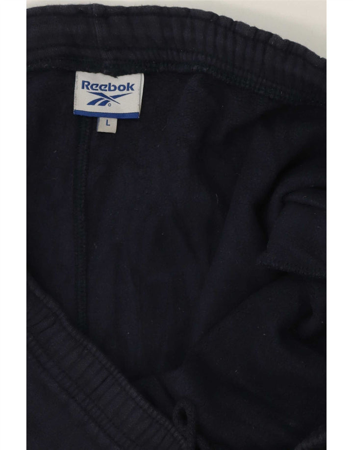 Pantaloni da tuta da uomo Reebok Large in cotone blu navy