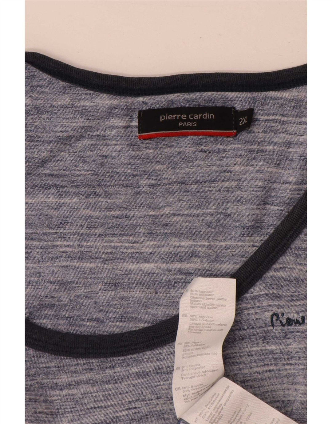 Canotta da uomo Pierre Cardin 2XL cotone chiazzato blu
