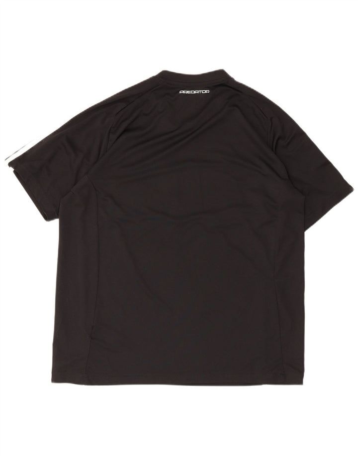 T-shirt Adidas Climalite da uomo, grande, in poliestere nero