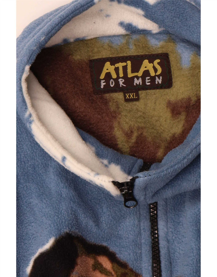 Atlas For Men Giacca in pile grafica Eagles da uomo UK 44 2XL multicolore