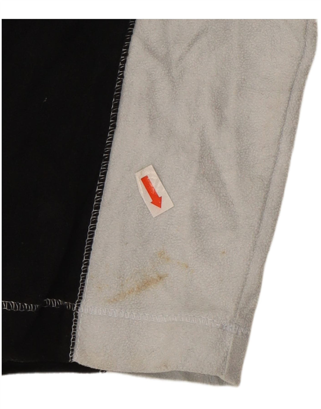Eddie Bauer Maglione in pile da uomo con zip e collo, grande, in poliestere color block nero