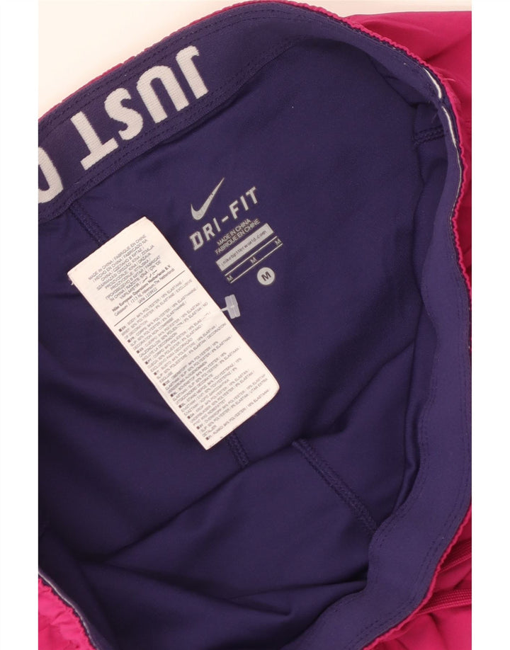 Pantaloncini sportivi NIKE Dri Fit da donna UK 14 poliestere rosa medio