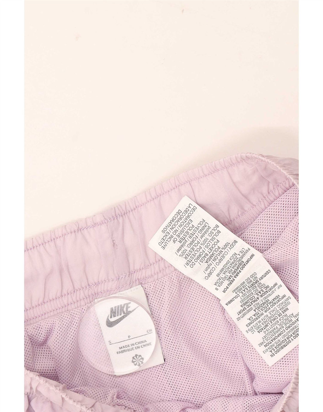 Pantaloncini sportivi Nike da donna UK 8 piccoli viola in poliestere