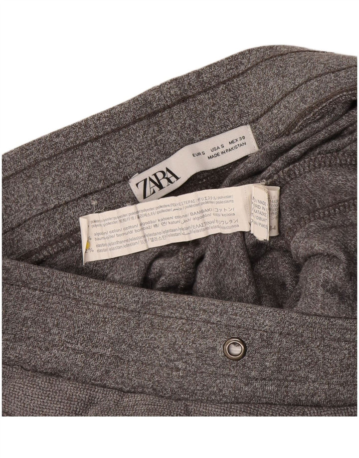 Pantaloni da tuta da uomo Zara Joggers piccoli in cotone chiazzato grigio