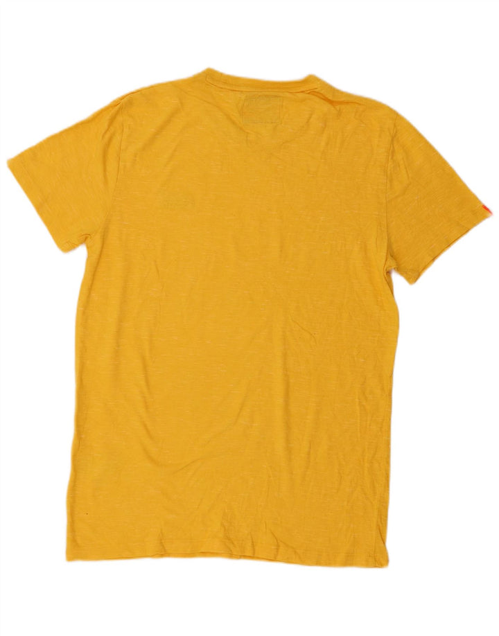 T-shirt da uomo Superdry Top in cotone giallo medio