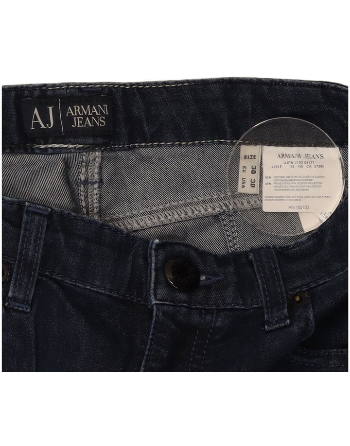 Jeans slim da donna Armani W30 L29 cotone blu navy
