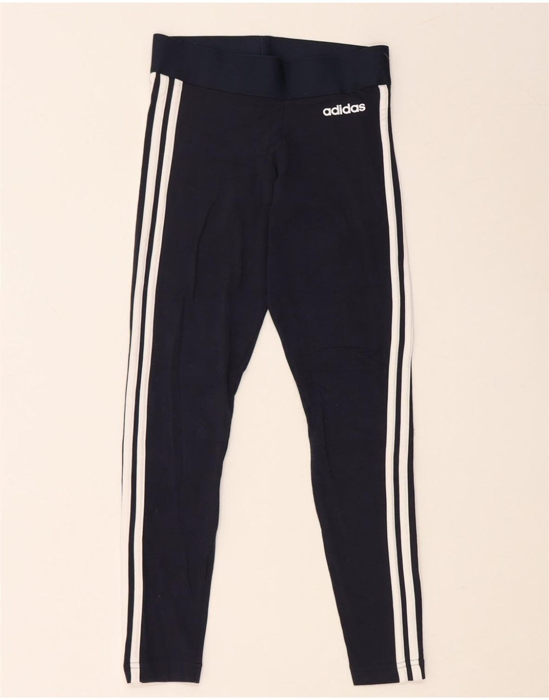 Leggings da donna ADIDAS UK 4/6 XS cotone blu navy