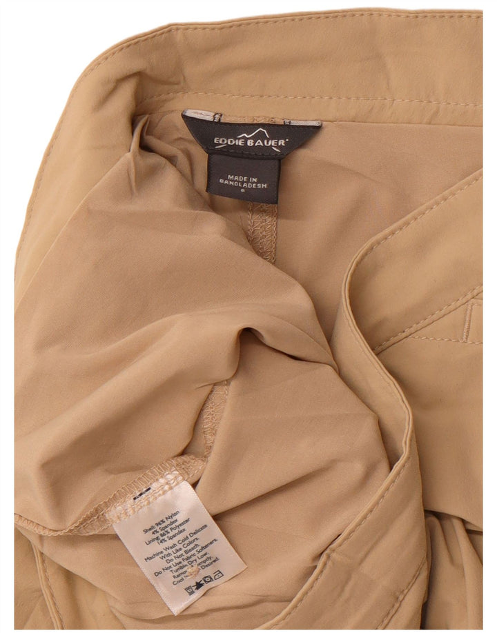 Gonna corta da donna Eddie Bauer US 8 nylon beige medio