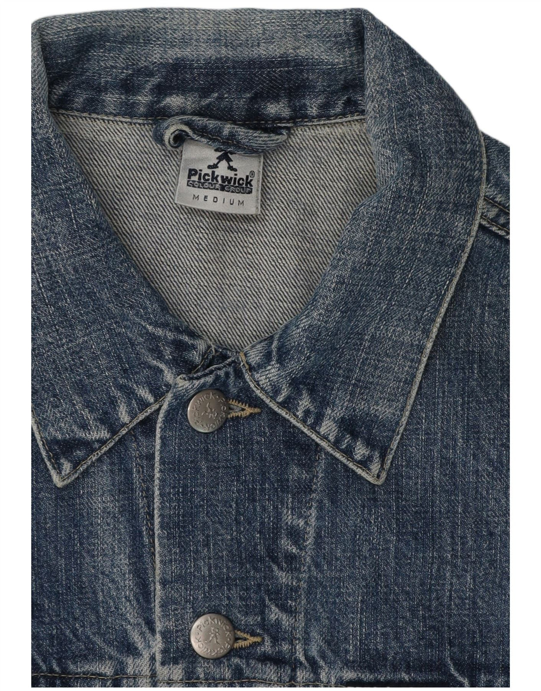 Giacca di jeans da donna PICKWICK UK 14 Cotone blu medio