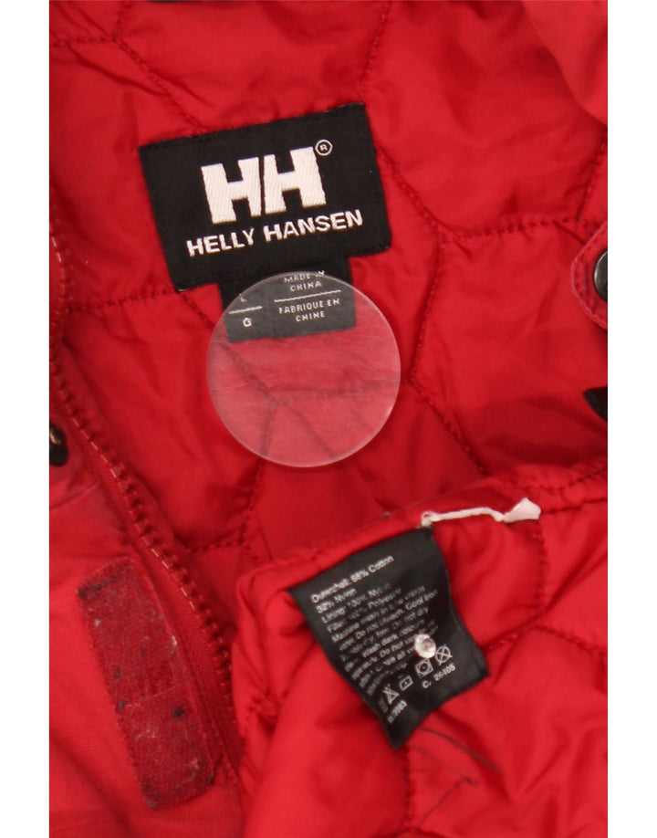 Giacca a vento da uomo Helly Hansen UK 40 Large Rosso Colorblock Cotone