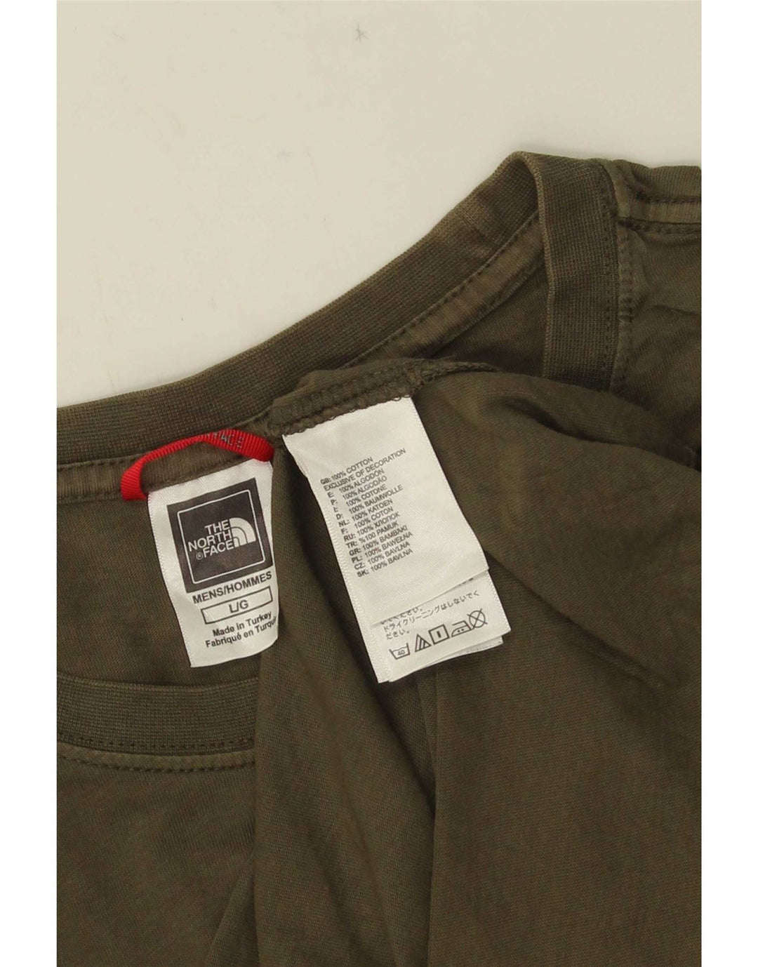 T-shirt da uomo The North Face Top grande in cotone kaki