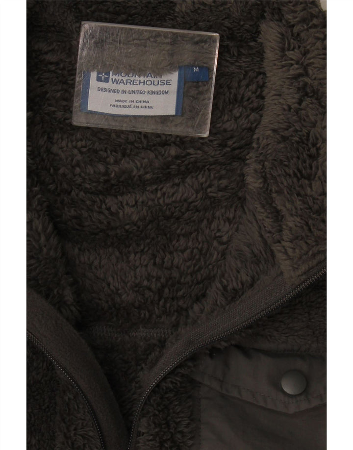 Maglione in pile da uomo con collo e zip Mountain Warehouse Poliestere grigio medio