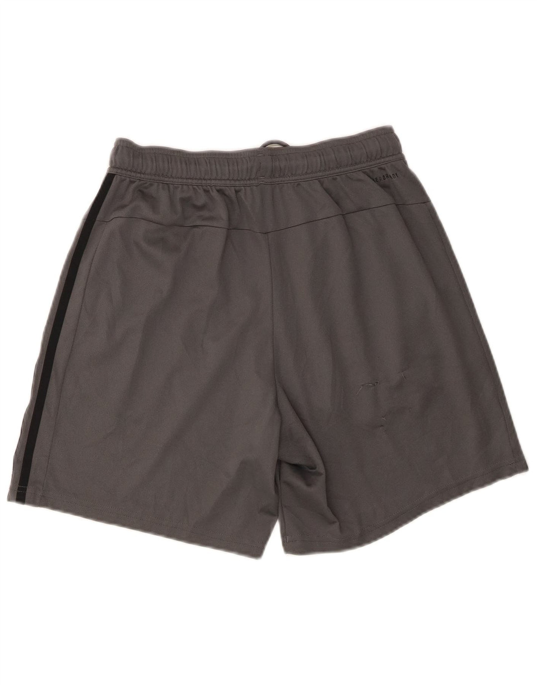 Pantaloncini sportivi Adidas da uomo con vestibilità regolare, piccoli, in poliestere grigio