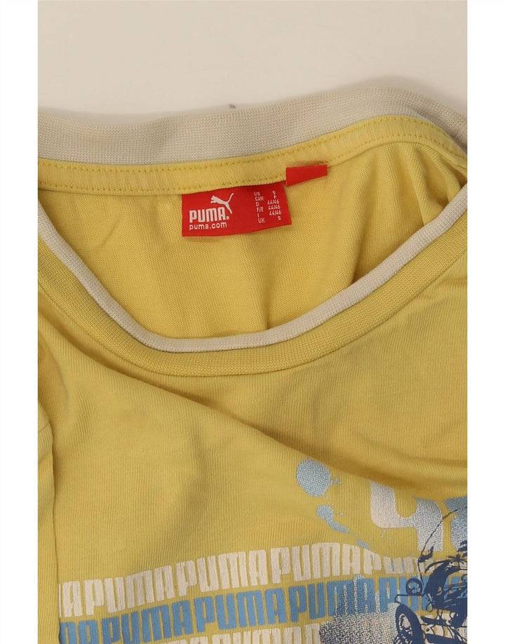 T-shirt grafica da uomo Puma Top Small gialla